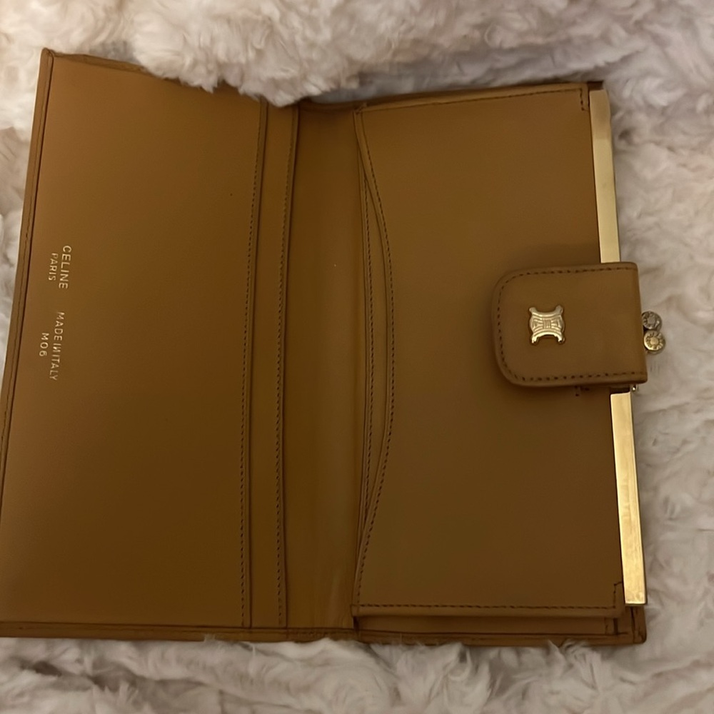 Celine Leather Macadame Kisslock Wallet - Picture 6 of 6